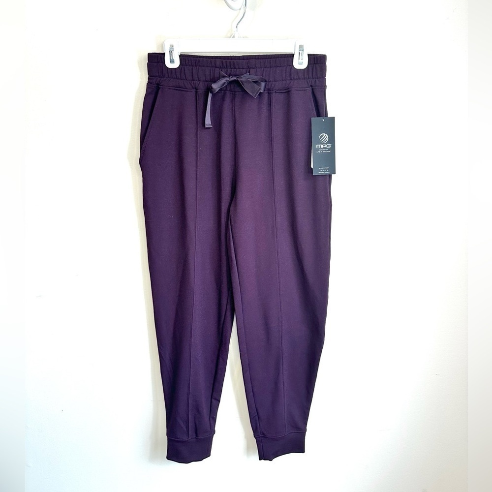 NWT MPG Sport Julie Relaxed Performance Joggers Charisma Purple Size Small - Picture 2 of 16